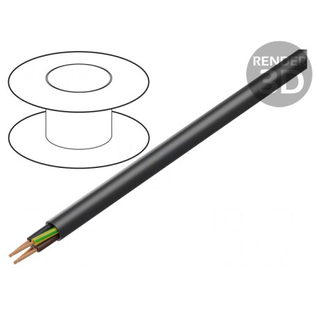 Cablu Electric Rotund 4G0,75mm2 Negru 300V/500V | Electronic-mag.ro | Componente Electronice