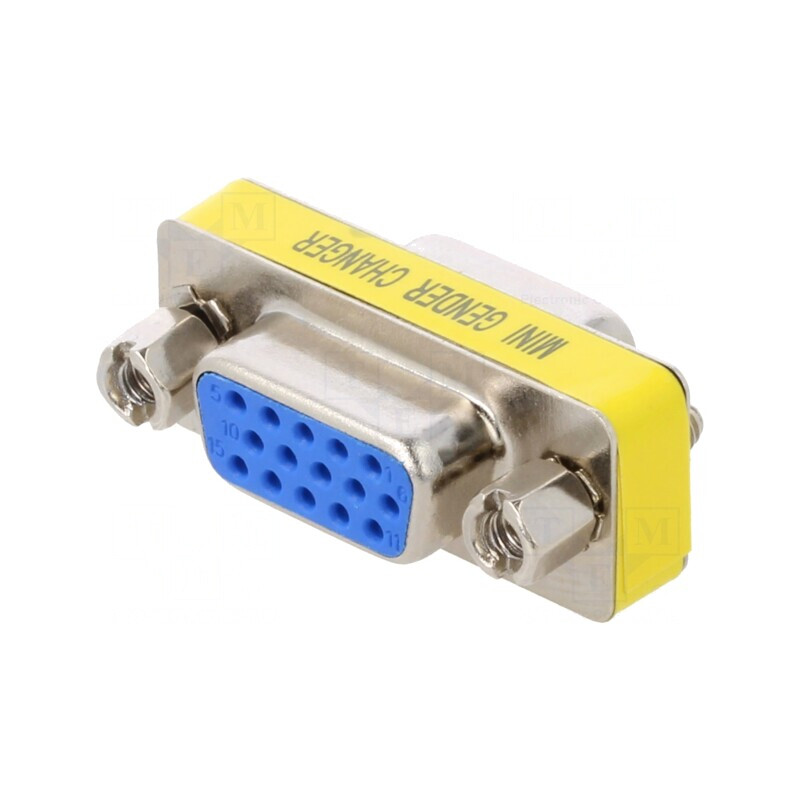 Adaptor D-Sub 15 pin HD Femeie-Femeie | Electronic-mag.ro | Componente Electronice Adaptor D-Sub 15 pin HD Femeie-Femeie | Electronic-mag.ro | Componente Electronice