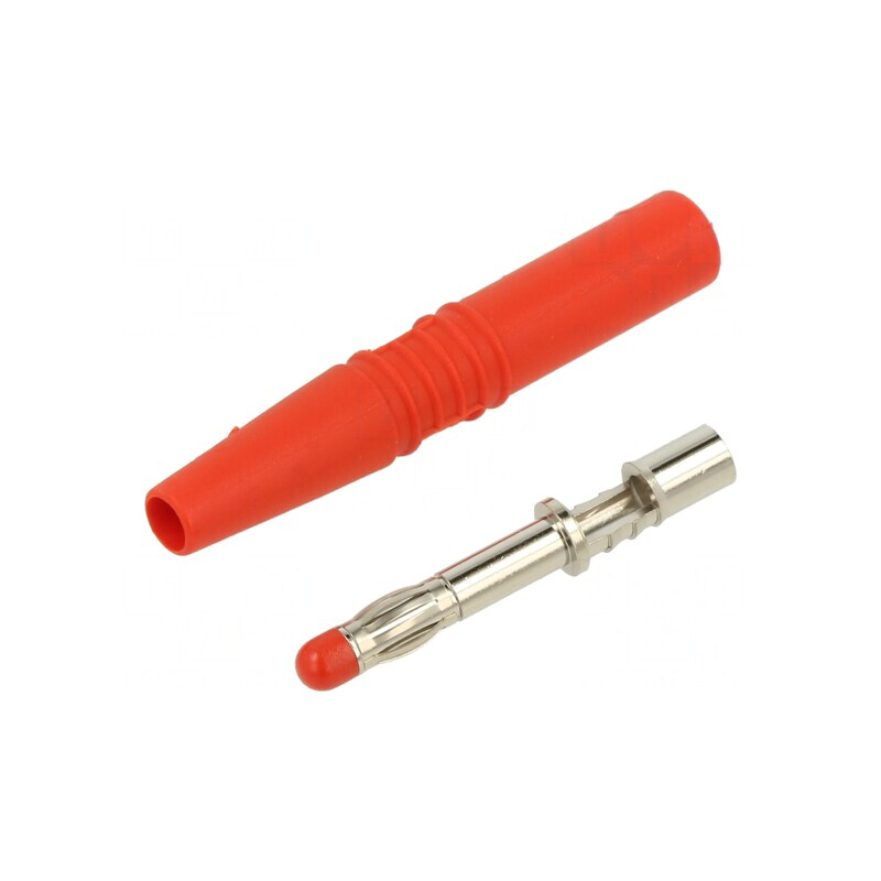 Mufă banană 4mm roșie 32A 1kV izolație 2,5mm2 | Electronic-mag.ro | Componente Electronice Mufă banană 4mm roșie 32A 1kV izolație 2,5mm2 | Electronic-mag.ro | Componente Electronice