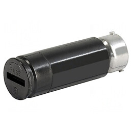 Adaptor Siguranțe Cilindrice 5x20mm 10A Negru 500VAC | Electronic-mag.ro | Componente Electronice