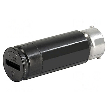 Adaptor Siguranțe Cilindrice 5x20mm 10A Negru 500VAC | Electronic-mag.ro | Componente Electronice