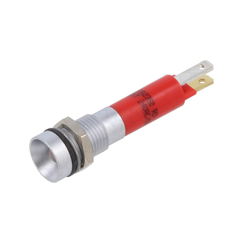 Lampă LED Control Roșie 24V 8mm | Electronic-mag.ro | Componente Electronice