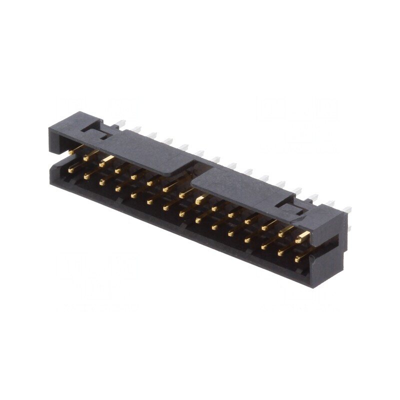 Soclu PCB-cablu/PCB tată Milli-Grid 2mm 30 PIN THT aurit | Electronic-mag.ro | Componente Electronice