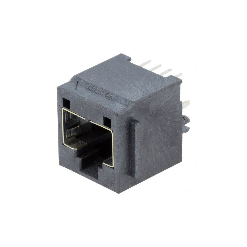 Soclu RJ45 8P8C Cat3 Ecranat Aurit THT | Electronic-mag.ro | Componente Electronice