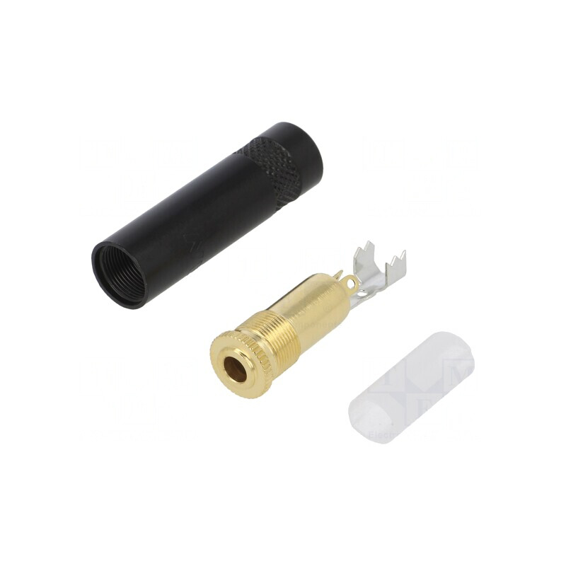 Mufă Jack 3,5mm Mamă Stereo Lipire pe Cablu | Electronic-mag.ro | Componente Electronice