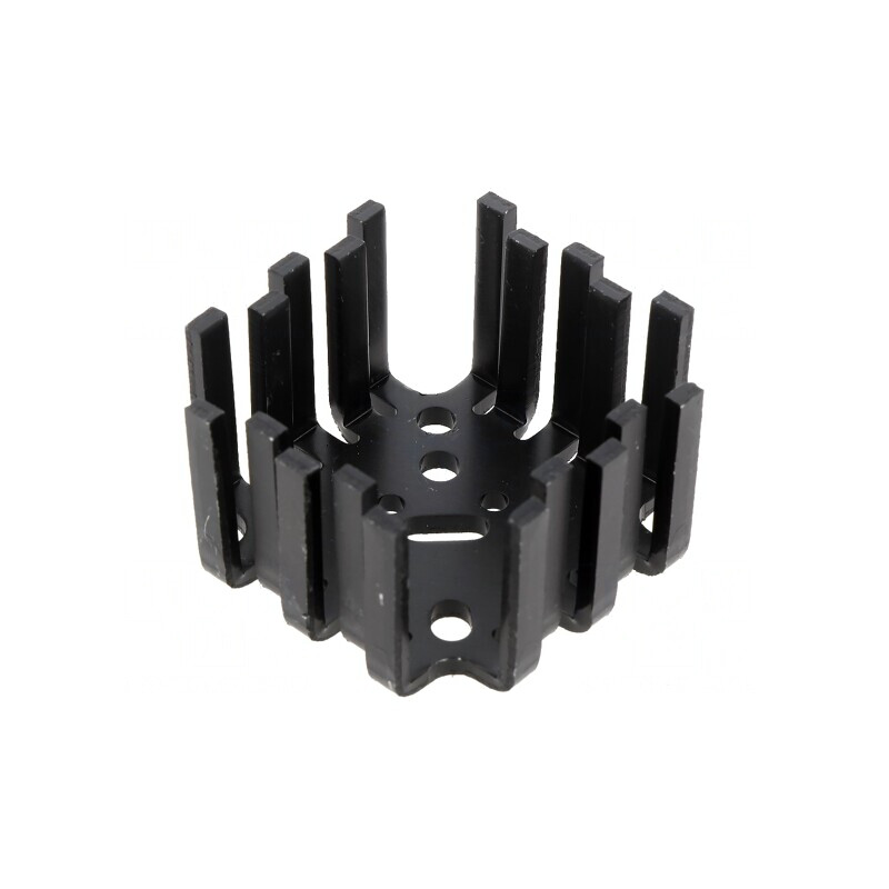 Radiator extrudat negru 46mm x 46mm pentru SOT32, TO3, TO66, TO9 | Electronic-mag.ro | Componente Electronice
