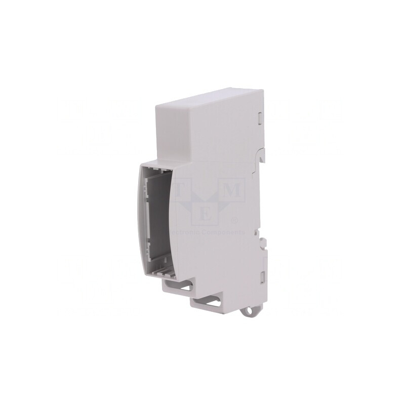 Carcasă pentru șină DIN gri 90x18x62 mm | Electronic-mag.ro | Componente Electronice