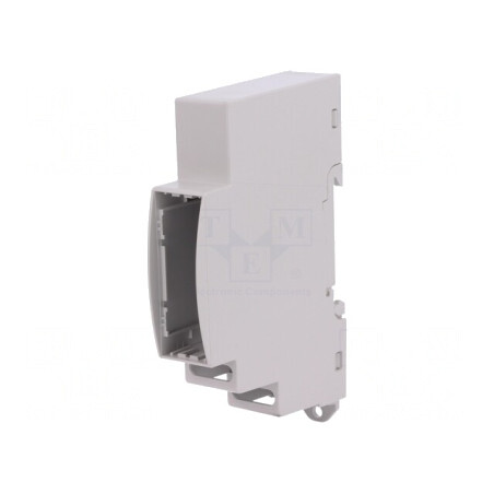 Carcasă pentru șină DIN gri 90x18x62 mm | Electronic-mag.ro | Componente Electronice