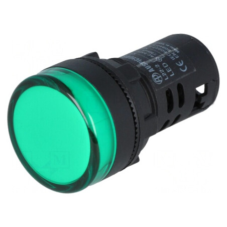 Lumină de Control LED 230V 22mm | Electronic-mag.ro | Componente Electronice