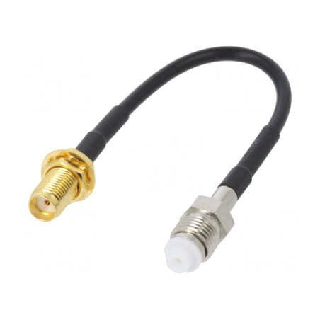 Cablu FME Mamă - SMA Mamă 100mm | Electronic-mag.ro | Componente Electronice