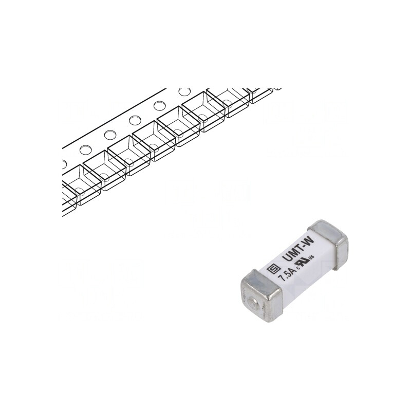 Siguranţă Întârziere 7,5A 125V SMD Cupru | Electronic-mag.ro | Componente Electronice