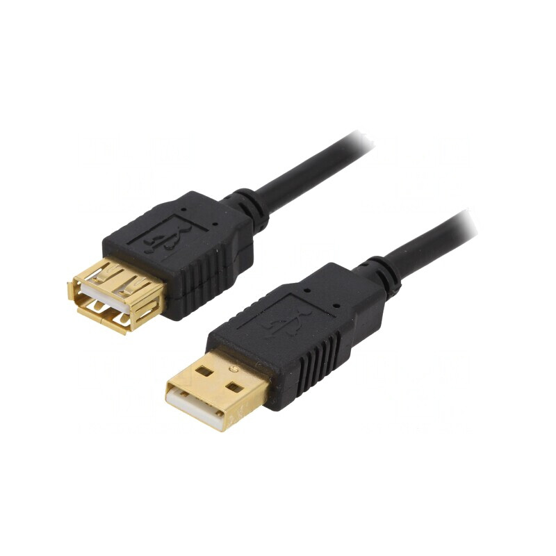 Cablu USB 2.0 A-A Aurit 1,8m Negru | Electronic-mag.ro | Componente Electronice Cablu USB 2.0 A-A Aurit 1,8m Negru | Electronic-mag.ro | Componente Electronice
