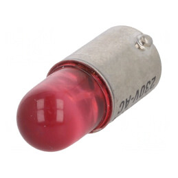 Lampă LED roșie 230V BA9S | Electronic-mag.ro | Componente Electronice