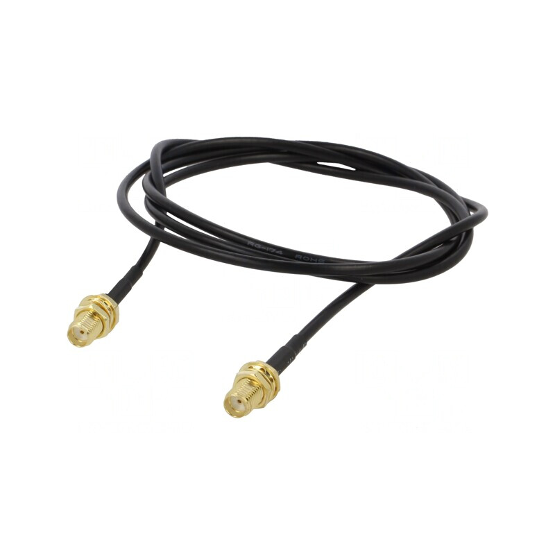 Cablu SMA 50Ω 1m Negru | Electronic-mag.ro | Componente Electronice