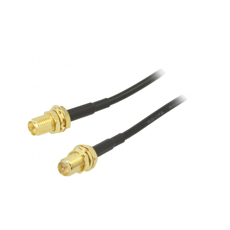 Cablu Coaxial 50Ω 1m RP-SMA Negru | Electronic-mag.ro | Componente Electronice