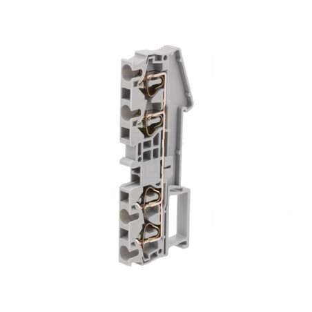 Conector Îmbinare Șine 0,08-4mm² Gri 4 Borne ST TS35 | Electronic-mag.ro | Componente Electronice
