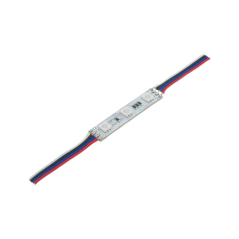 LED RGB 0.72W 12V 120° 3 Diode 50x10mm | Electronic-mag.ro | Componente Electronice