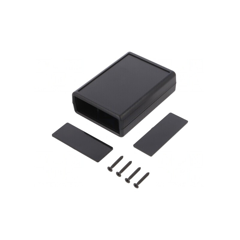 Carcasă ABS Neagră cu Panou 66.5x92x28 mm | Electronic-mag.ro | Componente Electronice