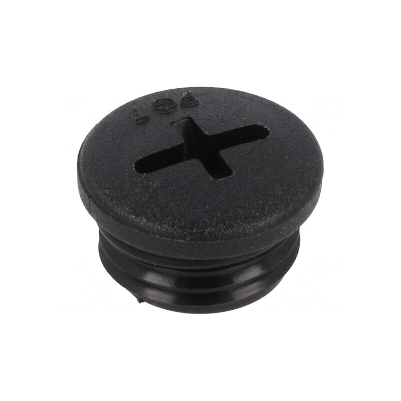 Capac de protecție PG7 poliamidă neagră 6mm 10buc | Electronic-mag.ro | Componente Electronice