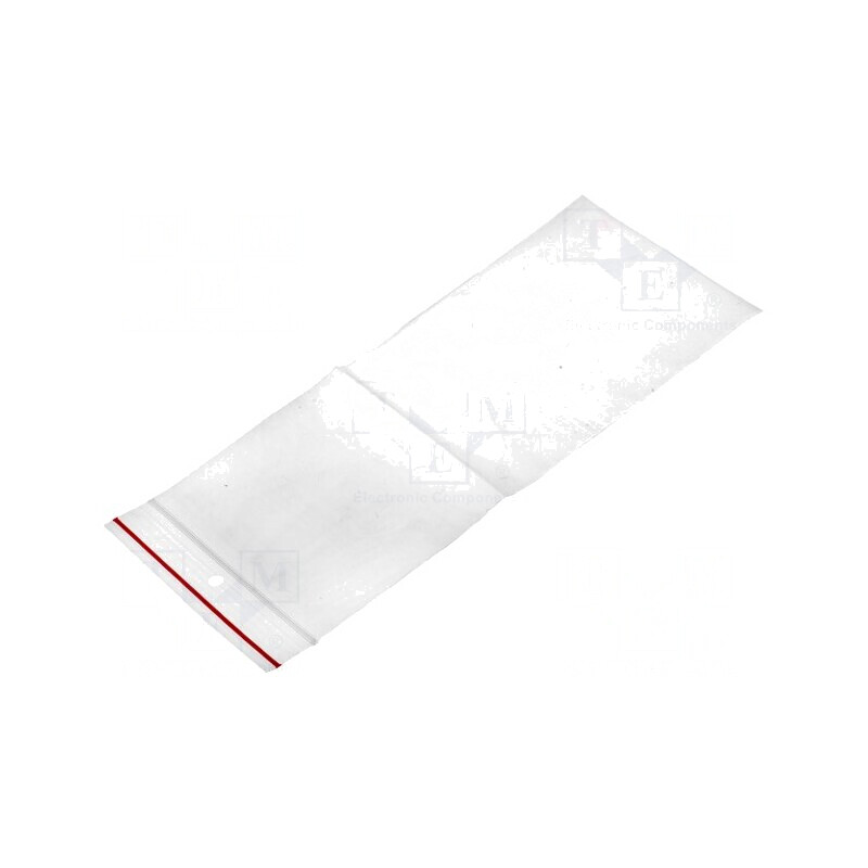 Pungă cu fermoar 200mm x 90mm polietilenă | Electronic-mag.ro | Componente Electronice