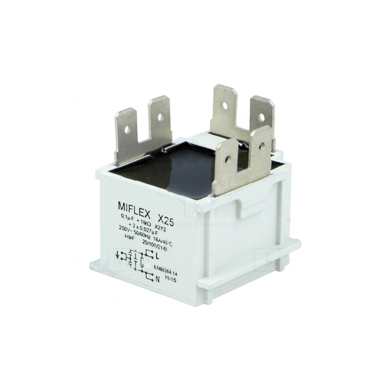 Filtru Anti-Interferențe 250VAC 16A 0.1uF 27nF | Electronic-mag.ro | Componente Electronice