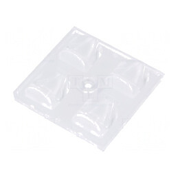 Lentilă LED pătrată transparentă 8,05mm | Electronic-mag.ro | Componente Electronice