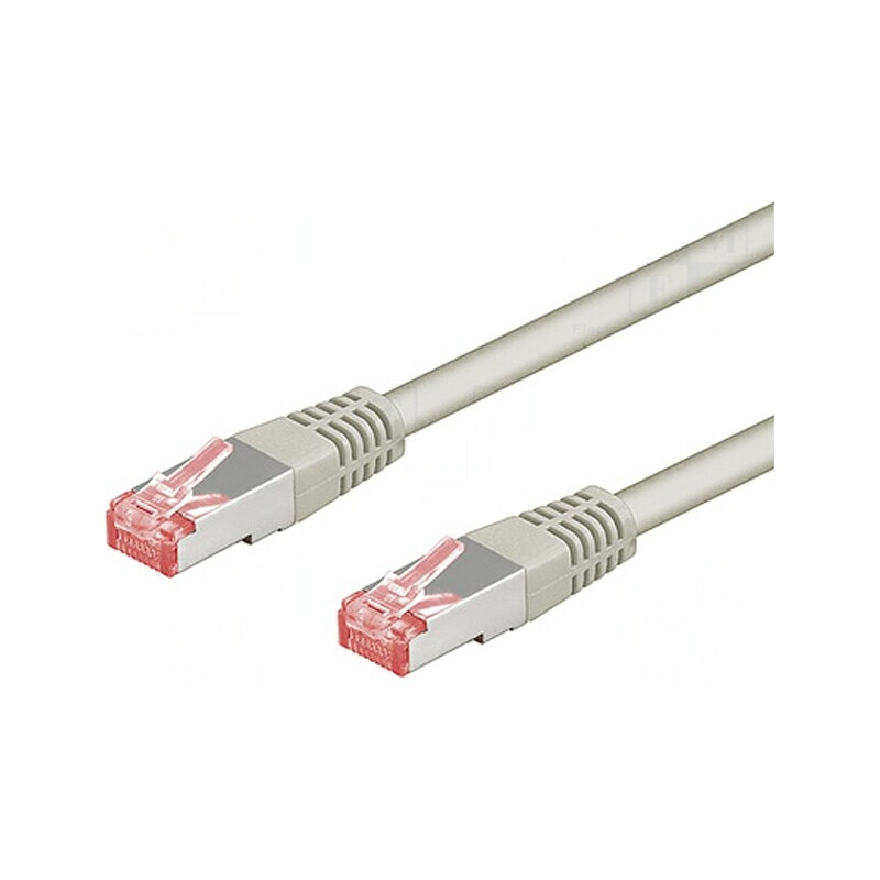Patch cord S/FTP Cat 6a LSZH Gri 1m 27AWG | Electronic-mag.ro | Componente Electronice