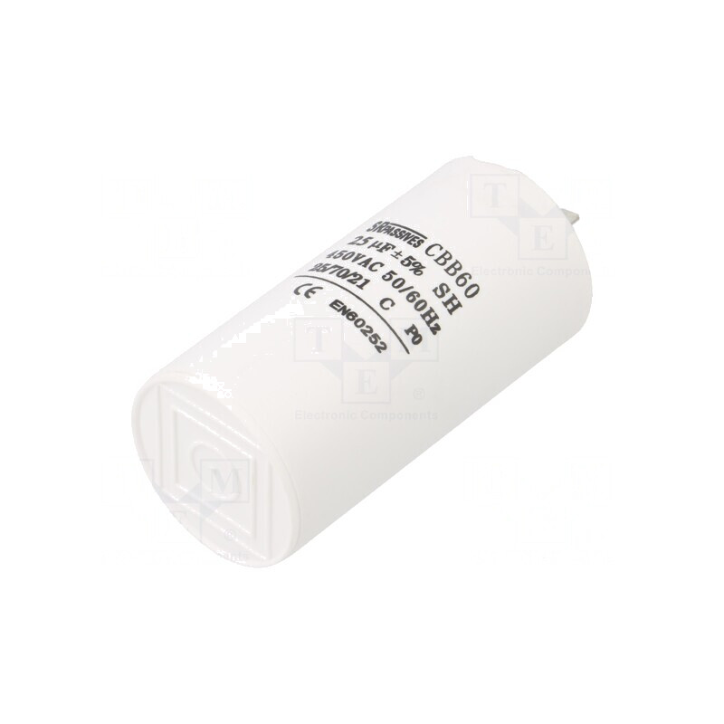 Condensator pentru Motoare 25uF 450V ±5% | Electronic-mag.ro | Componente Electronice Condensator pentru Motoare 25uF 450V ±5% | Electronic-mag.ro | Componente Electronice