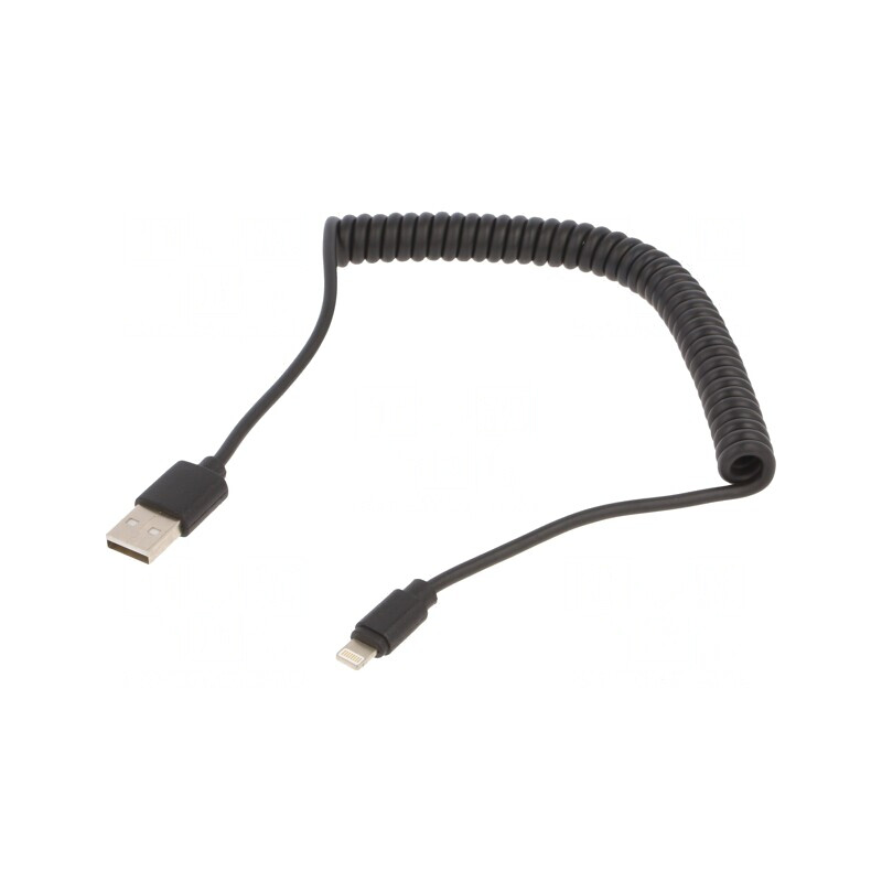 Cablu USB Lightning 1.5m Spiralat | Electronic-mag.ro | Componente Electronice