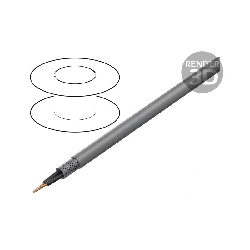 Cablu Ecranat 2x1.5mm² Cupru Cositorit | Electronic-mag.ro | Componente Electronice