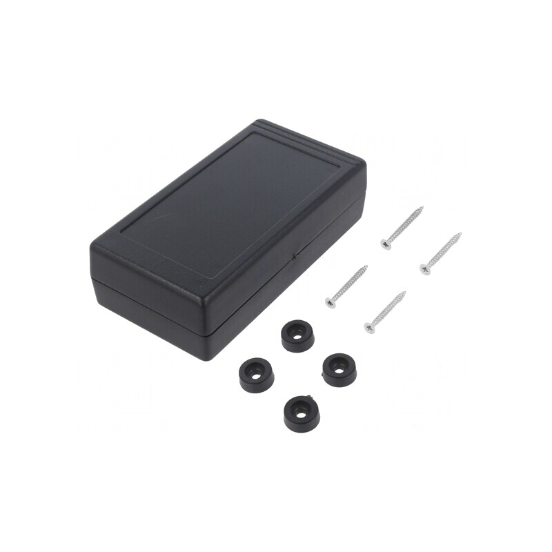 Carcasă universală 67x129x36mm ABS neagră | Electronic-mag.ro | Componente Electronice