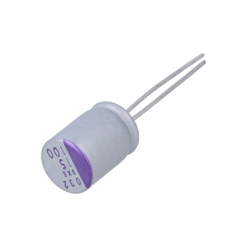 Condensator Polimeric 15uF 100V THT | Electronic-mag.ro | Componente Electronice