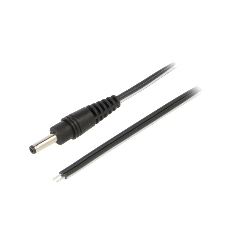 Cablu Alimentare DC 3,5/1,3 Negru 0,5m | Electronic-mag.ro | Componente Electronice