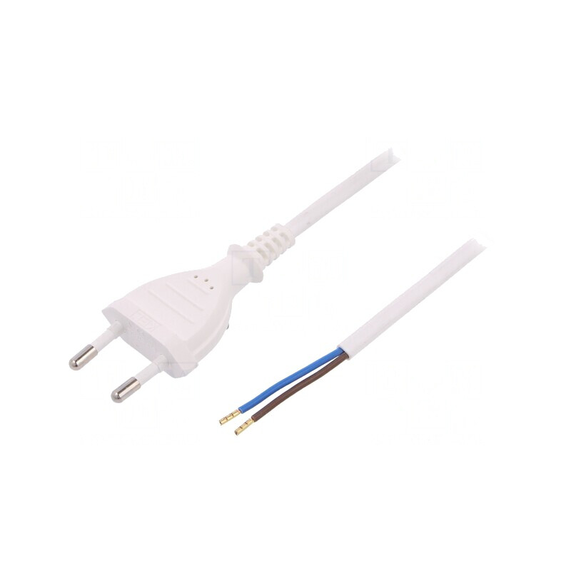Cablu Alimentare PVC 1m Alb 2x0,75mm2 2,5A | Electronic-mag.ro | Componente Electronice Cablu Alimentare PVC 1m Alb 2x0,75mm2 2,5A | Electronic-mag.ro | Componente Electronice