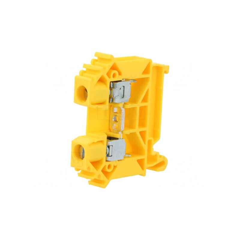 Conector de Îmbinare Șine Galben 0.5-10mm2 2 Borne TS35 | Electronic-mag.ro | Componente Electronice