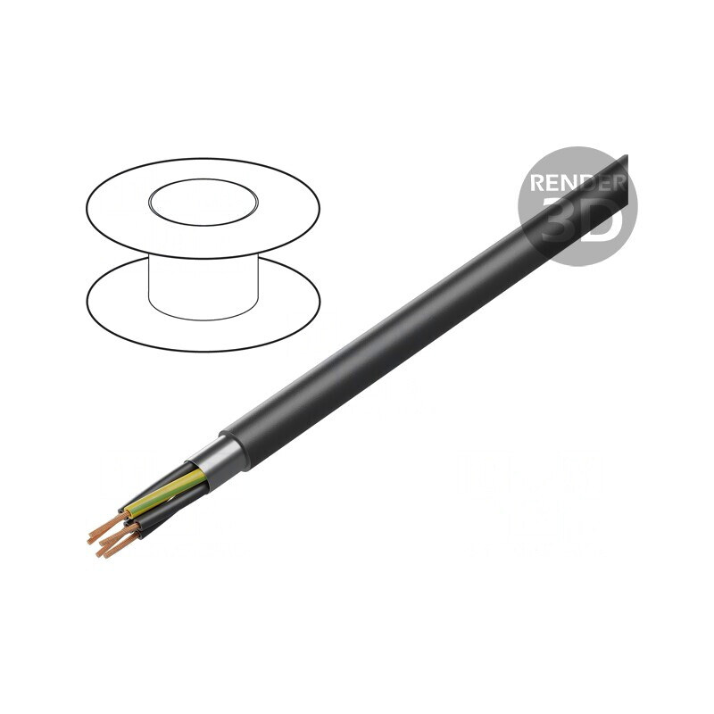 Cablu ecranat BiT 1000 5G1mm2 negru | Electronic-mag.ro | Componente Electronice