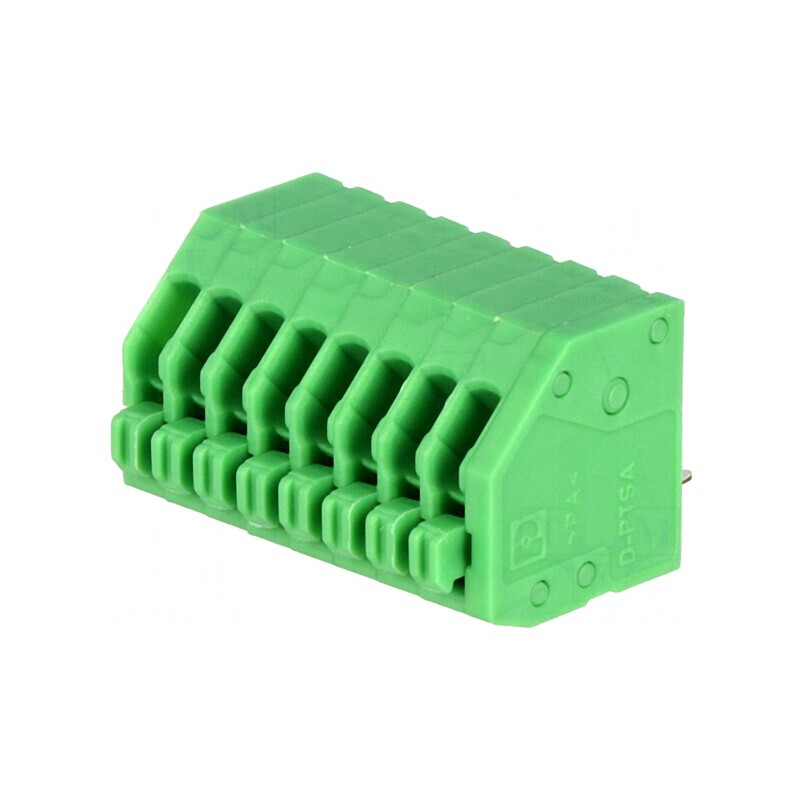 Regletă de Conexiuni PCB 45° 2,5mm 8 Piste 2A | Electronic-mag.ro | Componente Electronice