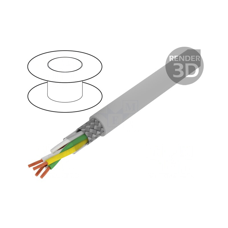 Cablu Ecranat Li2YCY-TP 2x2x0,22mm2 Cupru Cositorit | Electronic-mag.ro | Componente Electronice