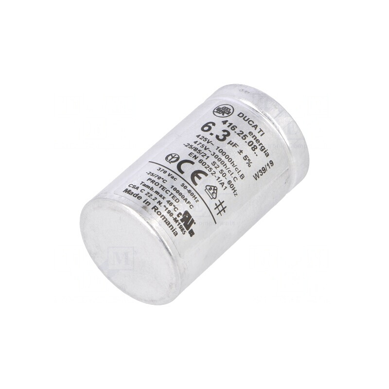 Condensator Motor 6,3uF 425VAC ±5% | Electronic-mag.ro | Componente Electronice Condensator Motor 6,3uF 425VAC ±5% | Electronic-mag.ro | Componente Electronice