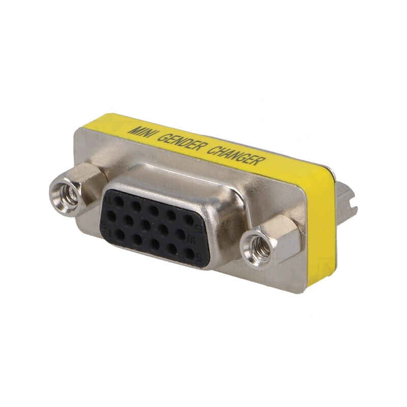 Adaptor D-Sub 15 pini HD Dual Soclu | Electronic-mag.ro | Componente Electronice Adaptor D-Sub 15 pini HD Dual Soclu | Electronic-mag.ro | Componente Electronice
