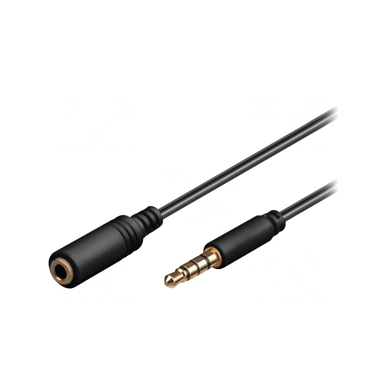 Cablu Audio Jack 3,5 mm 4 pini 2m Negru | Electronic-mag.ro | Componente Electronice Cablu Audio Jack 3,5 mm 4 pini 2m Negru | Electronic-mag.ro | Componente Electronice