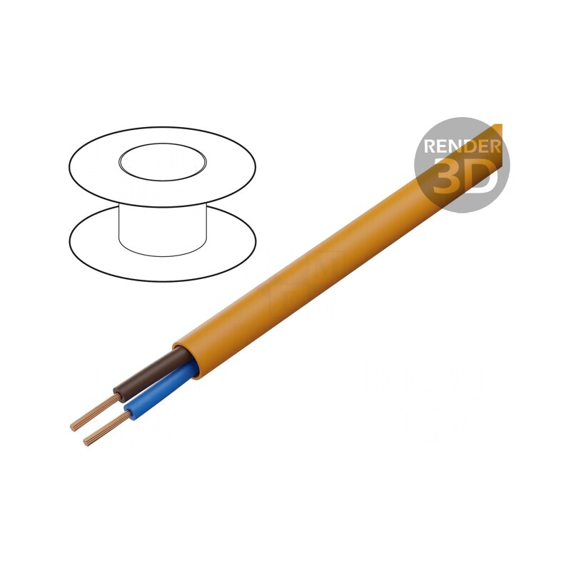 Cablu Neecranat 2x0,75mm2 300V/500V Cu Litat Clasa 5 | Electronic-mag.ro | Componente Electronice