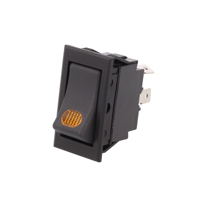 Comutator Rocker ON-OFF 20A 12V LED Negru | Electronic-mag.ro | Componente Electronice