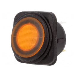 Comutator Rocker ON-OFF 10A/250VAC 25A/12VDC Portocaliu | Electronic-mag.ro | Componente Electronice