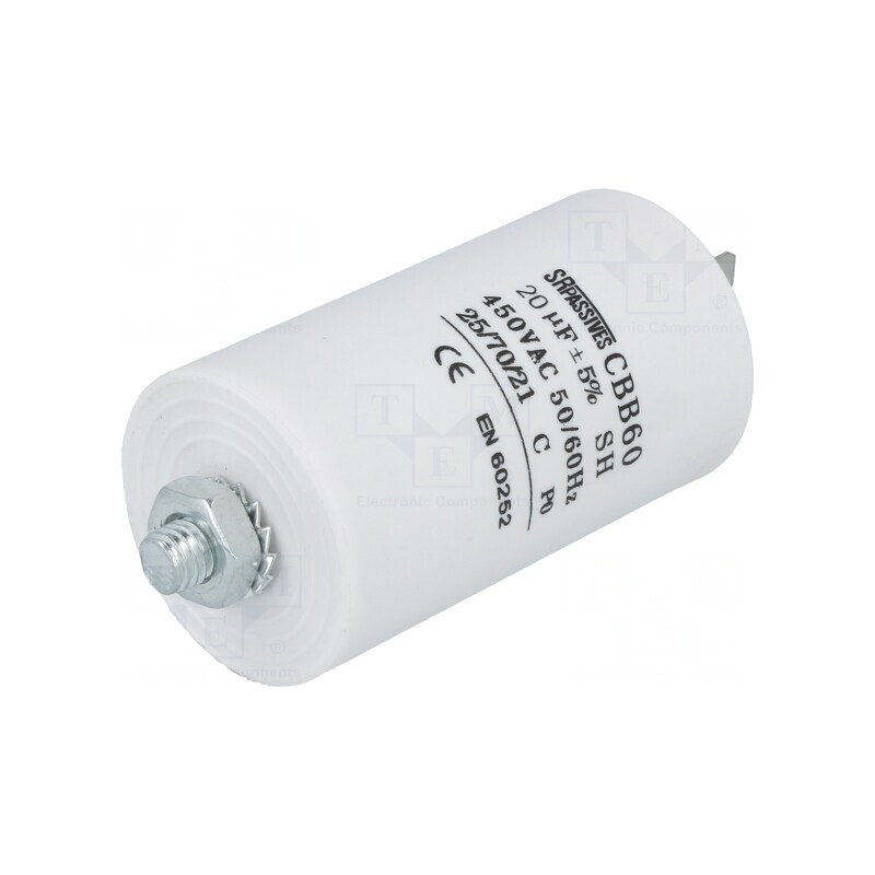Condensator Motor 20uF 450V ±5% | Electronic-mag.ro | Componente Electronice