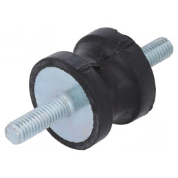 Atenuator de Vibrații M6 25mm Guma 20mm | Electronic-mag.ro | Componente Electronice