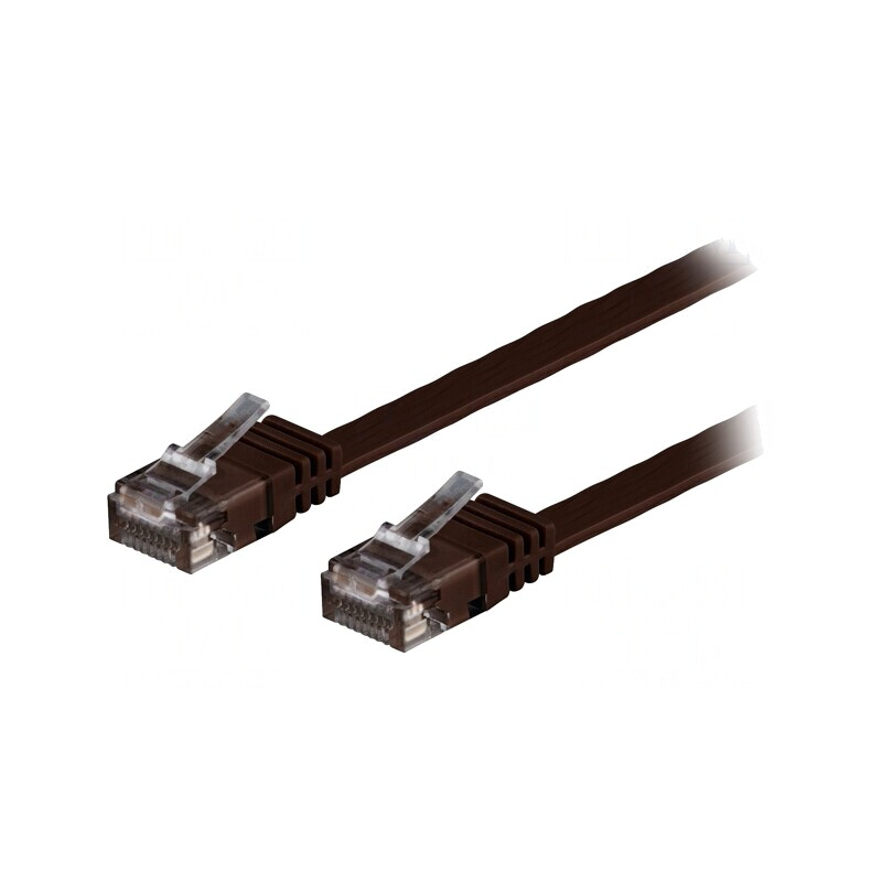 Patch Cord Ethernet U/UTP Cat6 Maro 3m | Electronic-mag.ro | Componente Electronice
