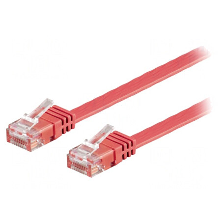 Cablu Patch UTP Cat6 PVC Roșu 3m | Electronic-mag.ro | Componente Electronice
