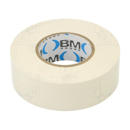 Bandă Electroizolantă Albă PVC 25mm x 25m | Electronic-mag.ro | Componente Electronice