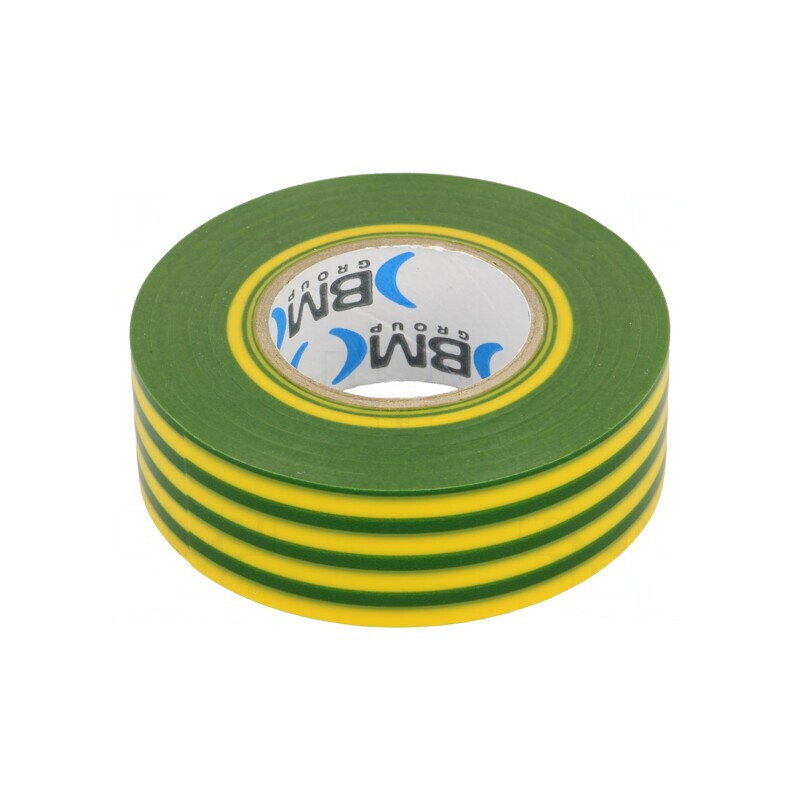Bandă Electroizolantă Galben-Verde 25mm x 25m | Electronic-mag.ro | Componente Electronice